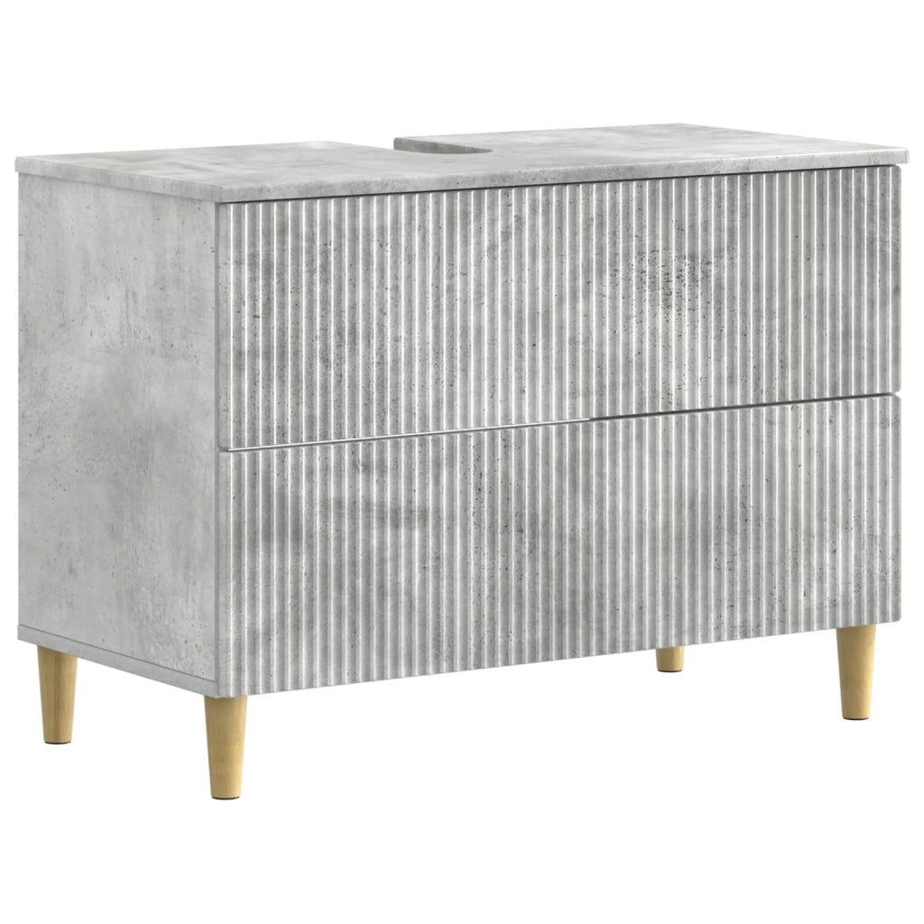 Set di Armadi da Bagno da 2 Pezzi ARNHEM Grigio Cemento 3417687