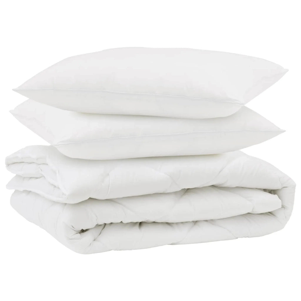 Piumone con cuscino 3 pcs Bianco Microfibra 3377504