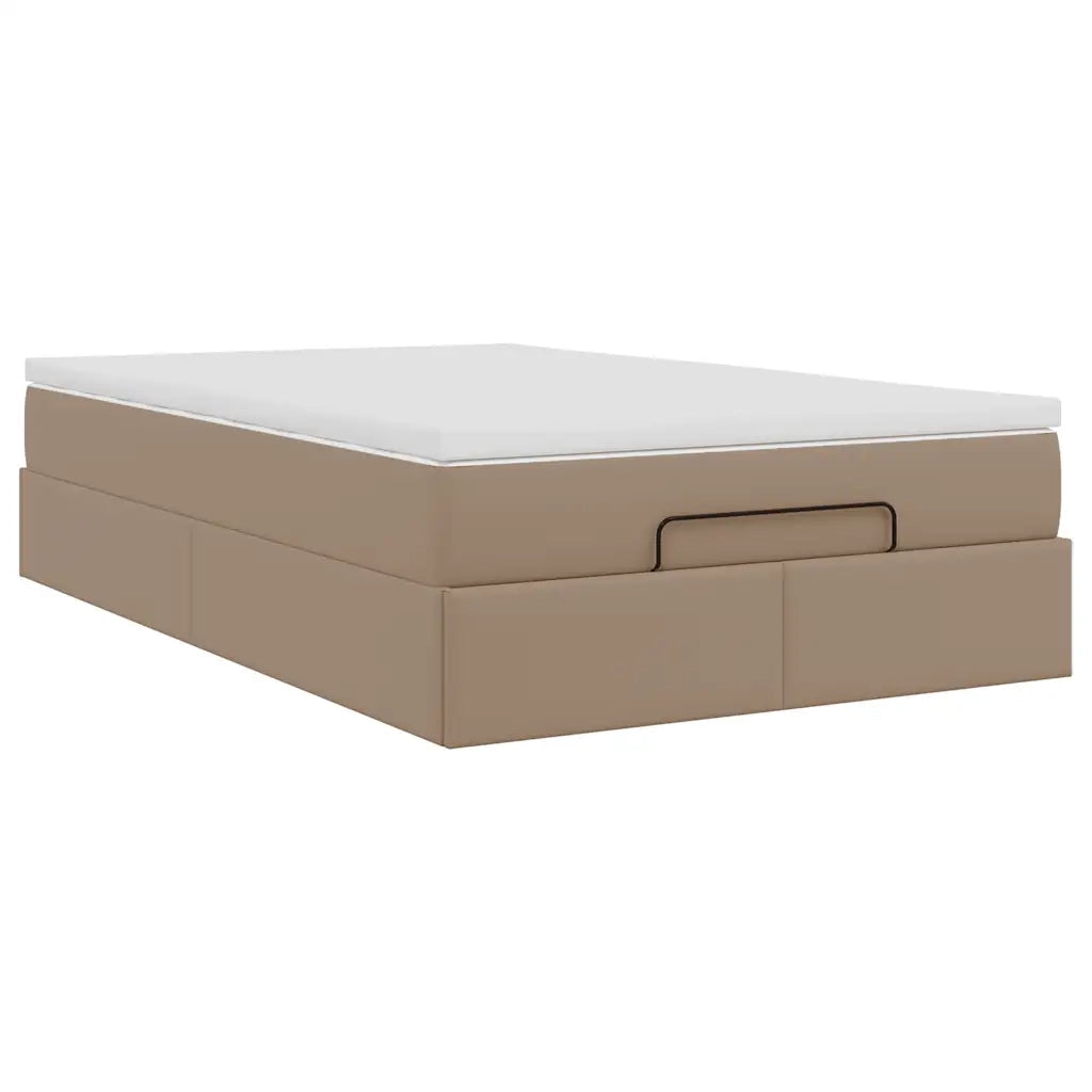 Struttura Letto Pouf con Materasso 120x200 cm Similpelle 3311035