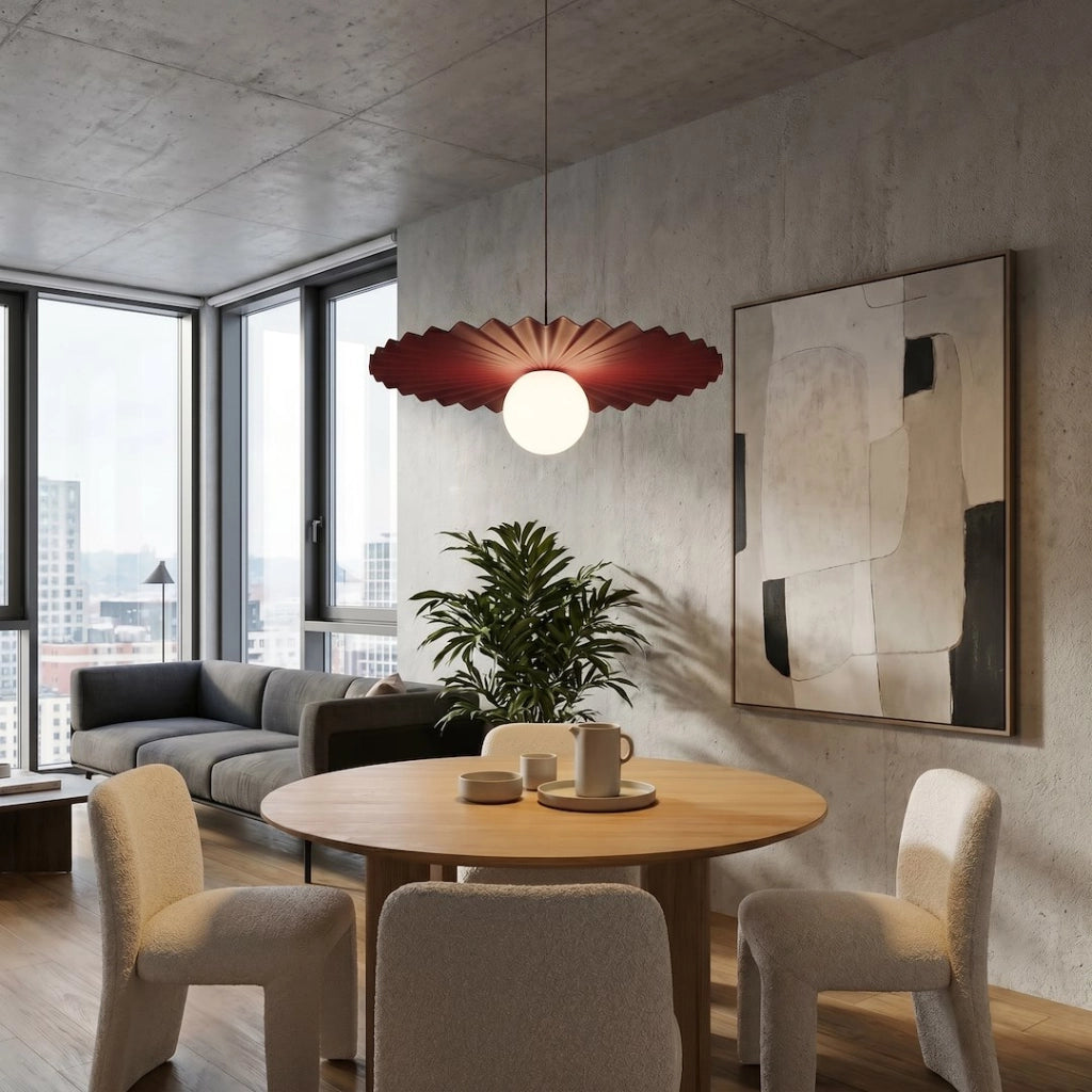Lampada a sospensione UMBRA Emibig bordeaux 1xG9