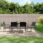 Set Pranzo da Giardino 7 pz con Cuscini in Polyrattan e Acciaio 3187006
