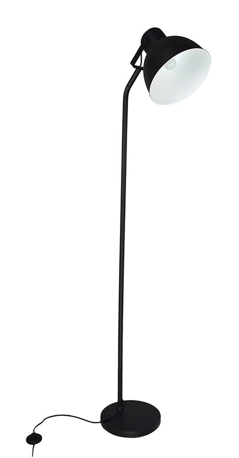 Lampada da terra in metallo nero, piantana - Manhattan - FL10MAME