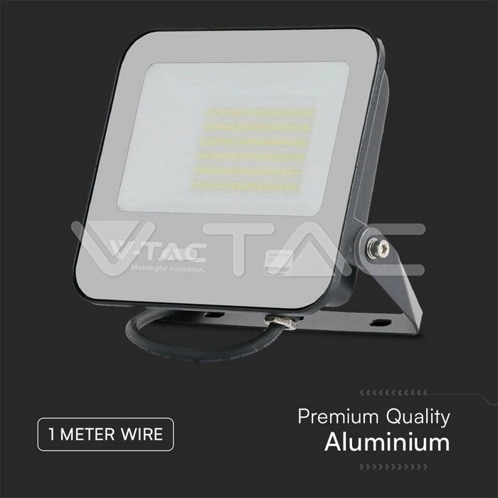 V-TAC Proiettore LED 50W 6500K IP65 Chip Samsung 4270 lm VT-44055 Nero SKU 23600