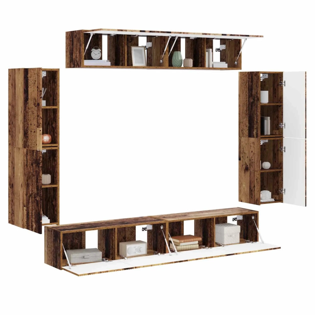 Mobile TV 8 pcs Legno vecchio 3409148