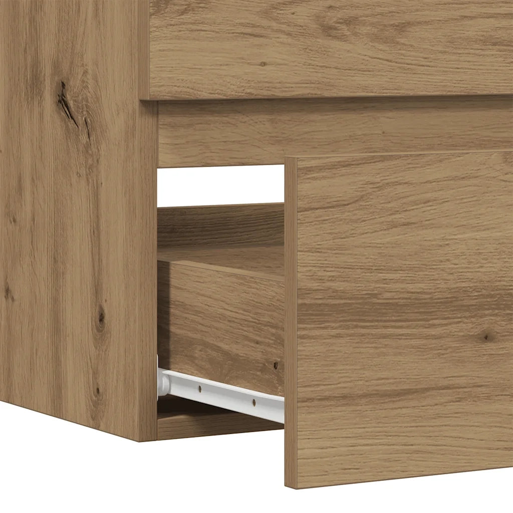 Mobile Lavabo Rovere Artigianale 90x38,5x45 cm in Truciolato 856250