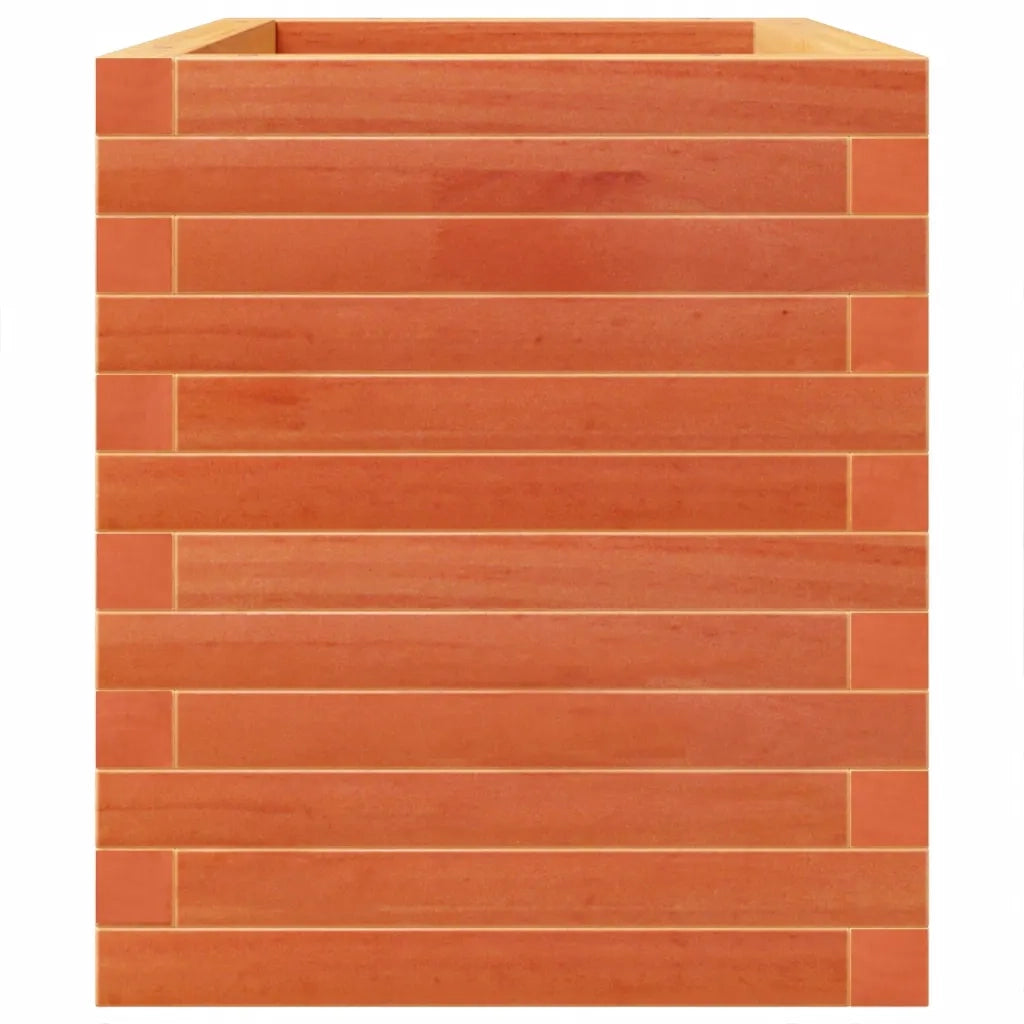Fioriera Giardino-Vaso da Esterno-Contenitore per Piante Marrone Cera 70x40x49,5cm Legno Massello Pino 871195