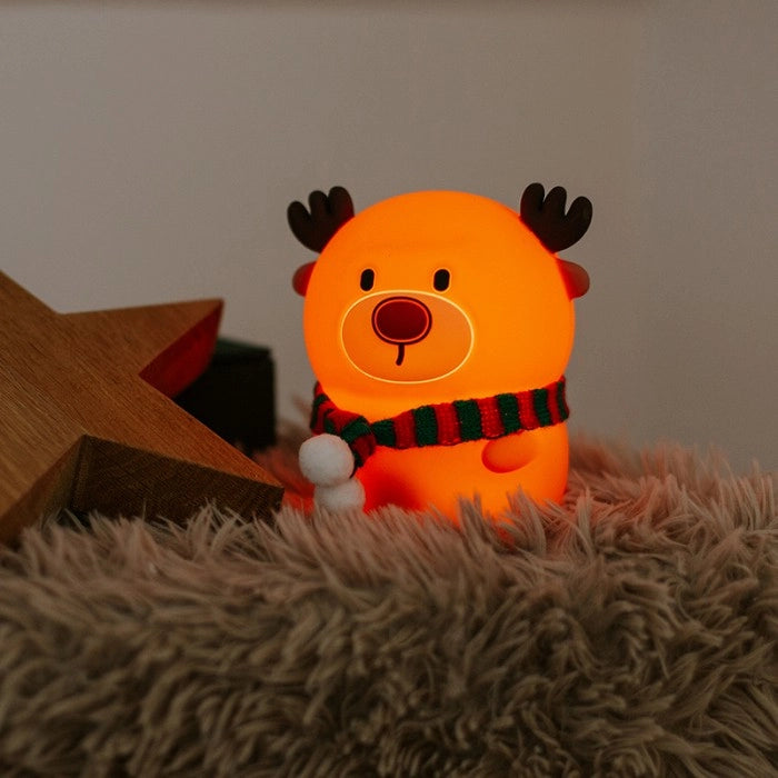 Lampada notte bimbi LED renna cordless marrone Mary's