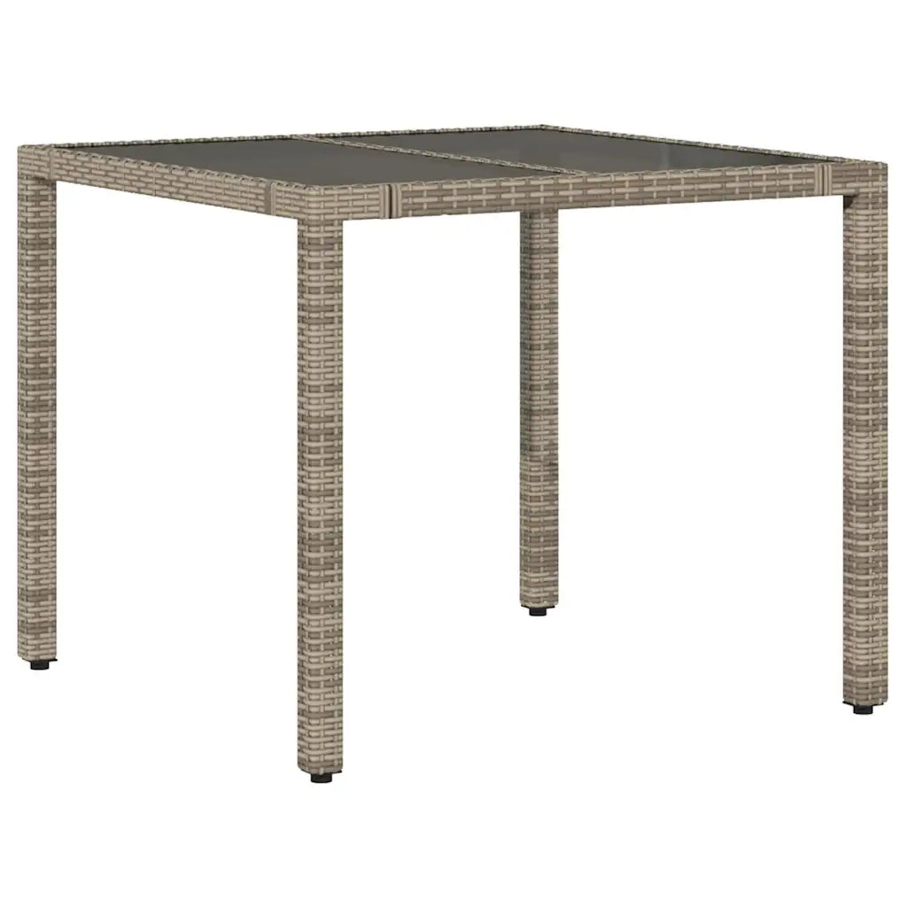 Set Bistrò da Giardino 3 pz con Cuscini in Polyrattan Grigio 3277031