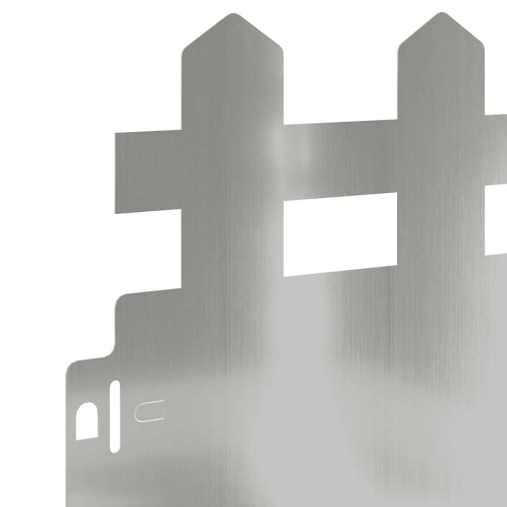 Bordure per prato 30 pcs Argento 103 x 0,05 x 22 cm 874803