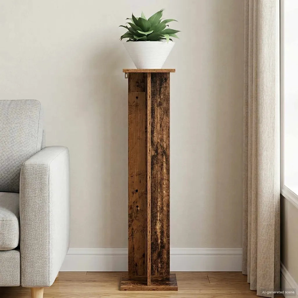 Supporto per piante Legno vecchio 25 x 25,5 x 100,5 cm 899638