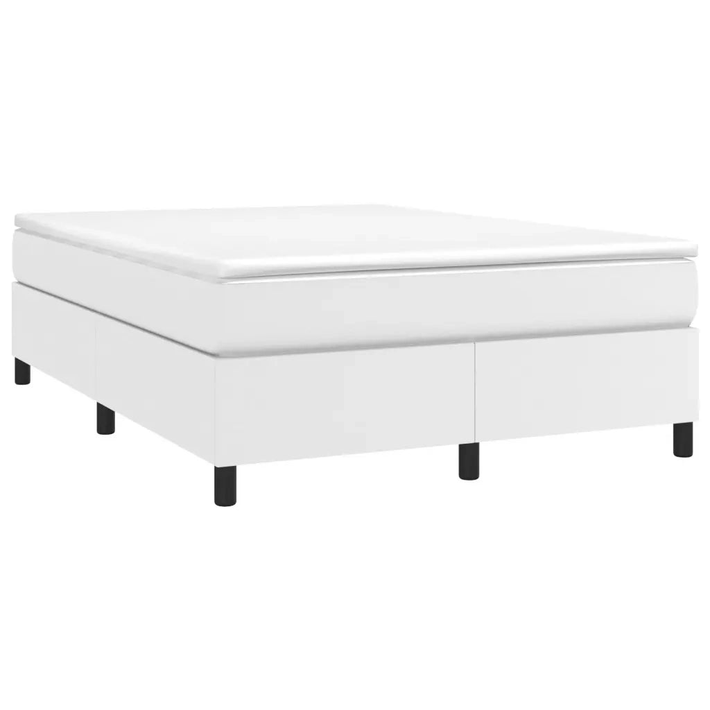 Struttura Letto a Rete a Molle Bianco 140x200 cm in Similpelle 3121048