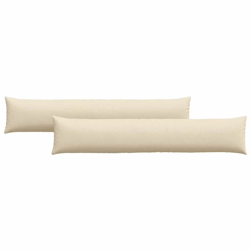Cuscini da Divano 2 pcs Crema 200 x 40 cm Tessuto 42013875
