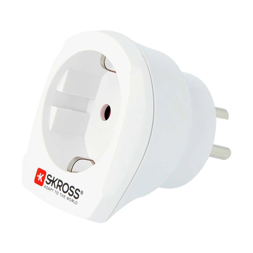 Adattatore da Viaggio Presa Europea a Danimarca Tipo K 16A Bianco Skross