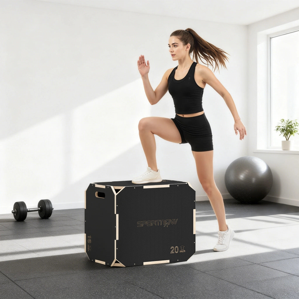 Box per allenamento 3 in 1 ¨C Minimal ¨C Legno, nero