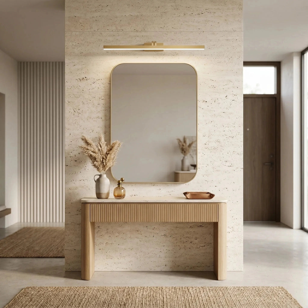Applique Da Bagno Led Swe009-1w 73cm Brush Gold