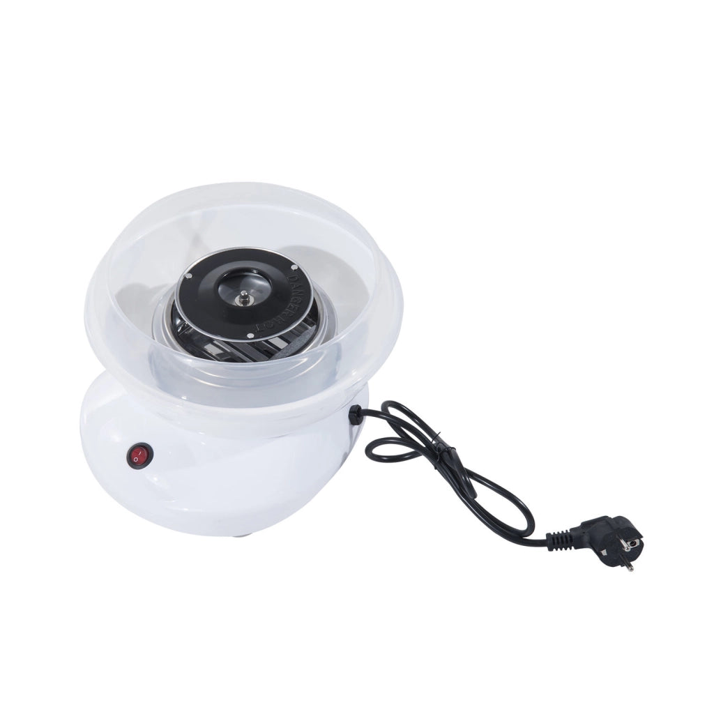 Macchina Zucchero Filato ¨C Minimal ¨C Polipropilene Acciaio Inox Alluminio 27x26x18cm Bianco