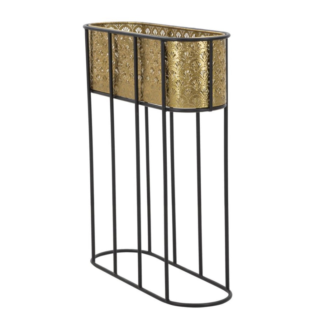 Vaso per Piante VKH688, Oro, Metallo, 60x20x70 cm