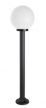 Lampada giardino SU-MA 125cm sfera 25cm nera E27 IP43