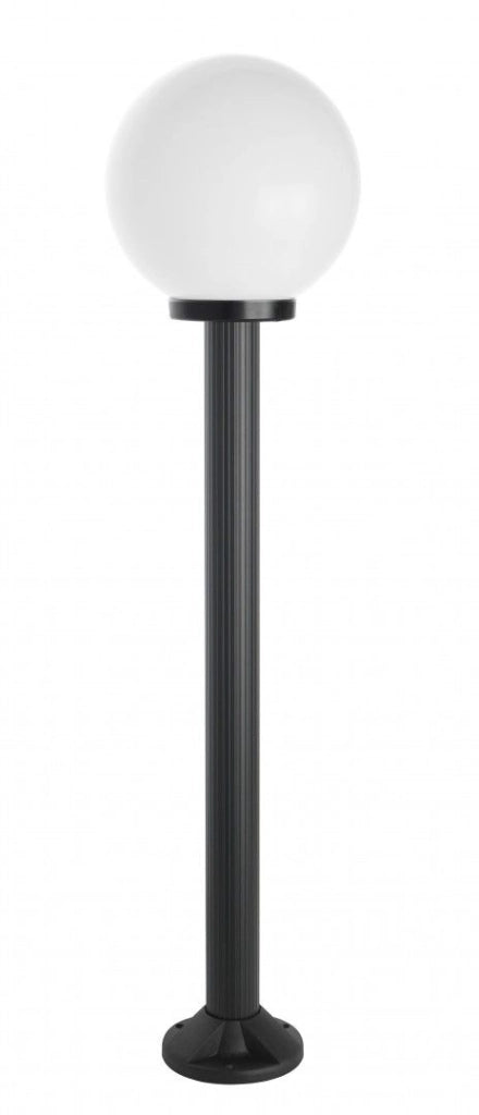 Lampada giardino SU-MA 125cm sfera 25cm nera E27 IP43