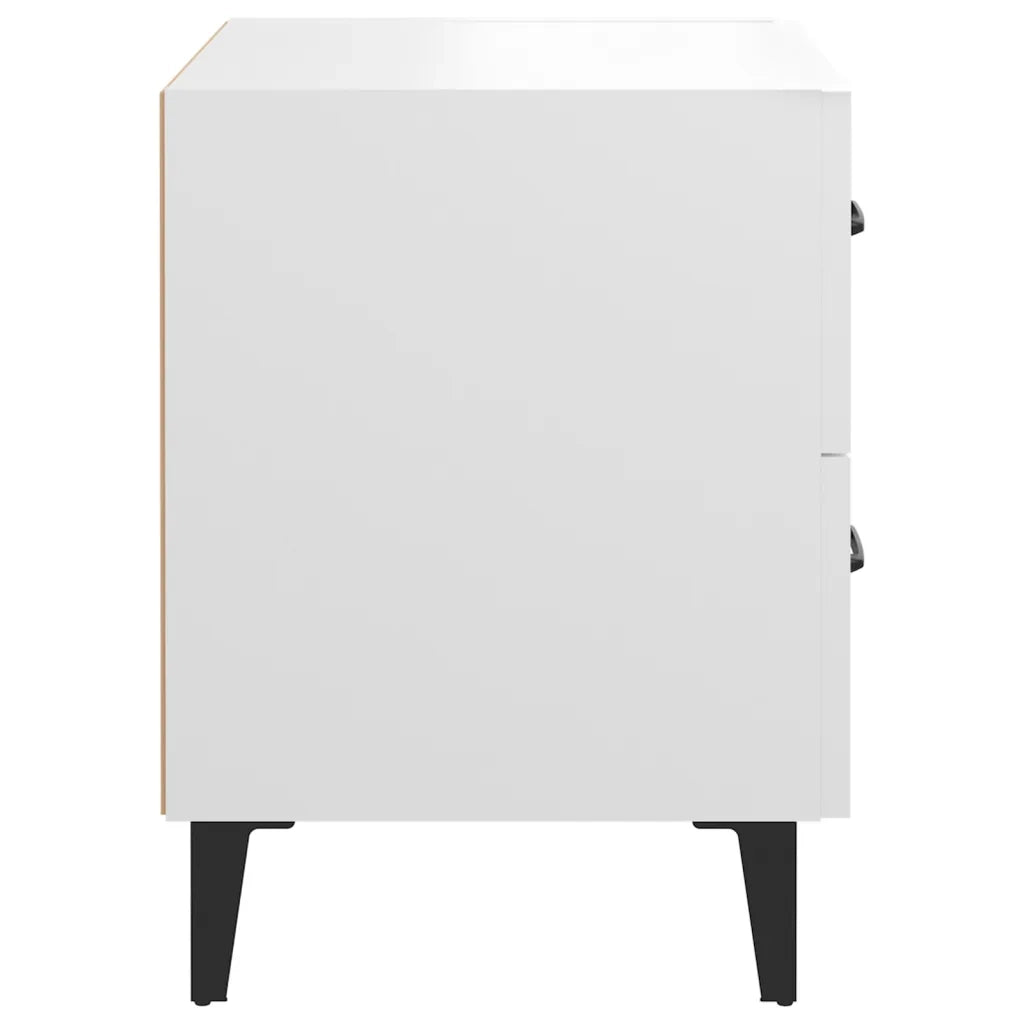 Comodino | Armadio da Notte | Mobiletto da notte Bianco 40x35x47,5 cm