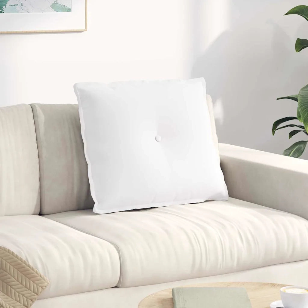 Cuscino per Schiena | Cuscino dorsale Bianco 60 x 19 x 50 cm Tessuto
