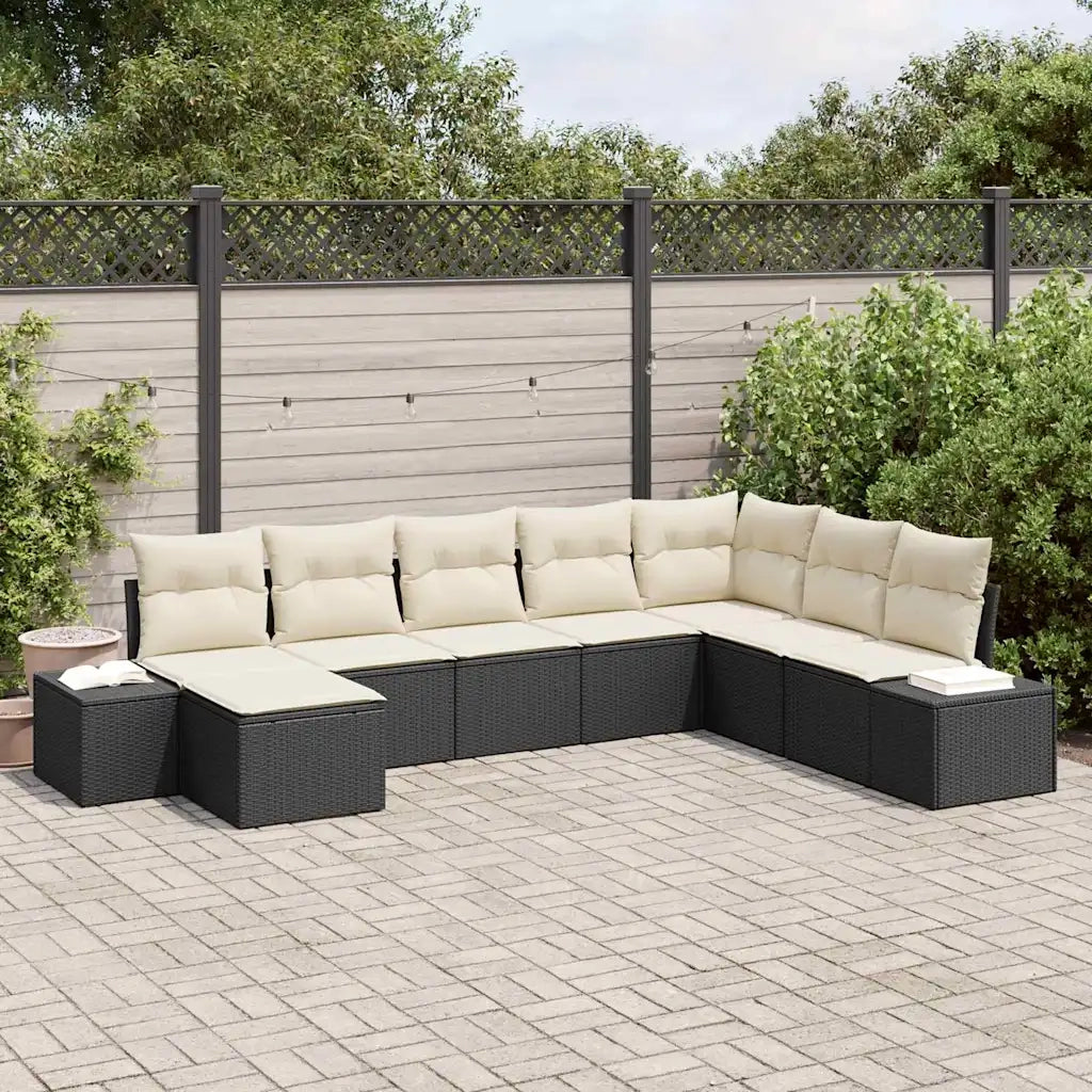 Set Divano da Giardino con cuscino 8 pcs polyrattan 3347177