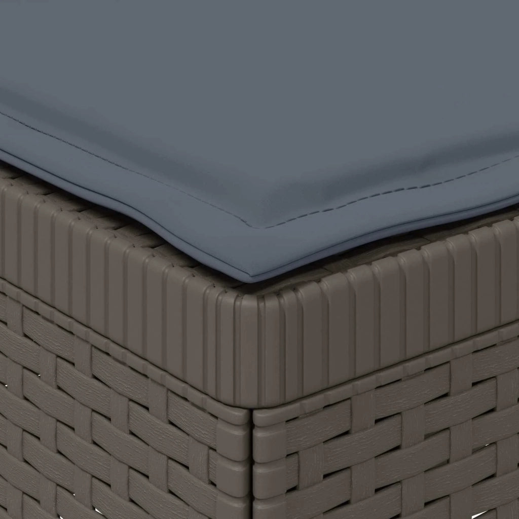 Divano da esterno-Divano da Giardino a 1 Posto con Cuscini Aspetto Rattan PP 123218