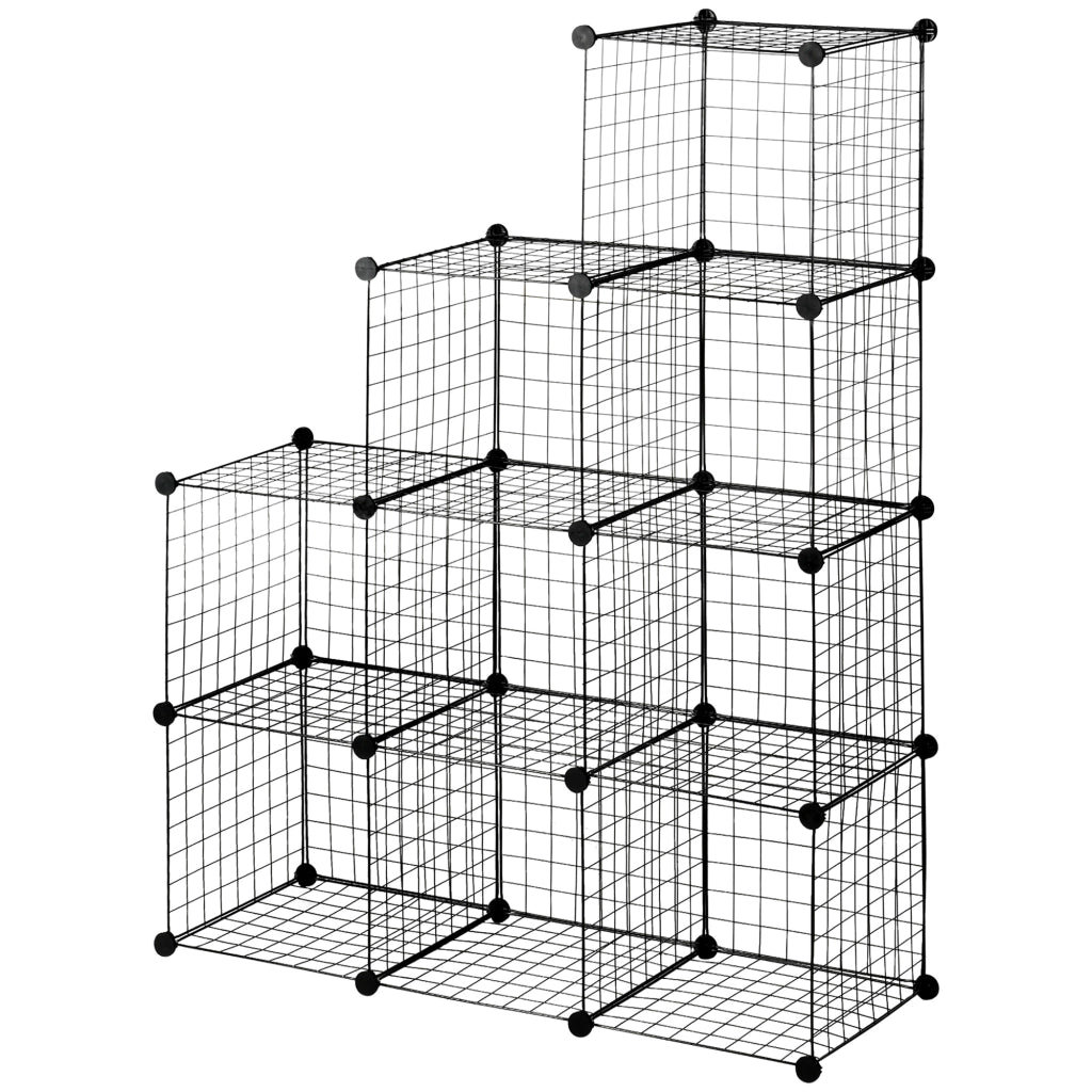 Libreria a cubi in metallo e PP ¨C Minimal ¨C 35x35x35 cm nera