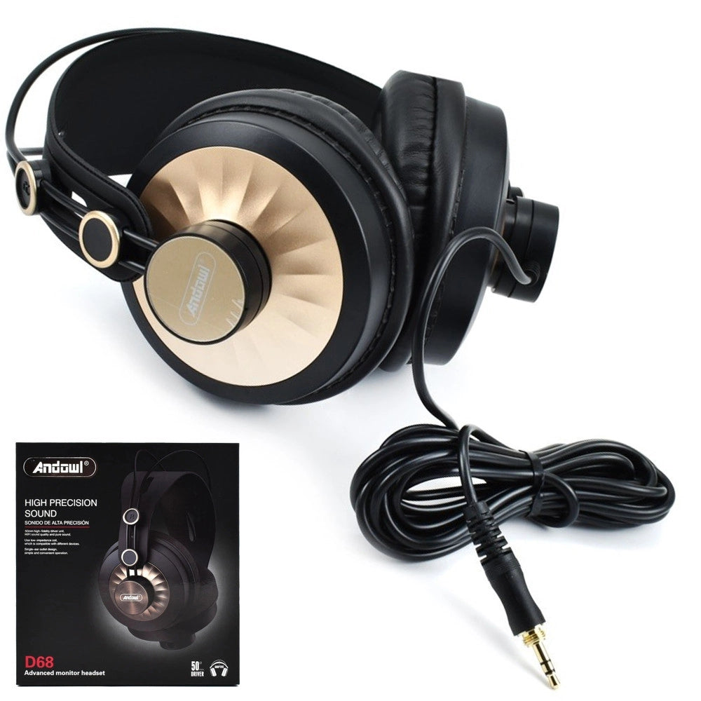 Trade Shop - Cuffie Over-ear Cablate D68 Hifi Stereo Jack Da 3,5 Mm Musica Design Ergonomico -