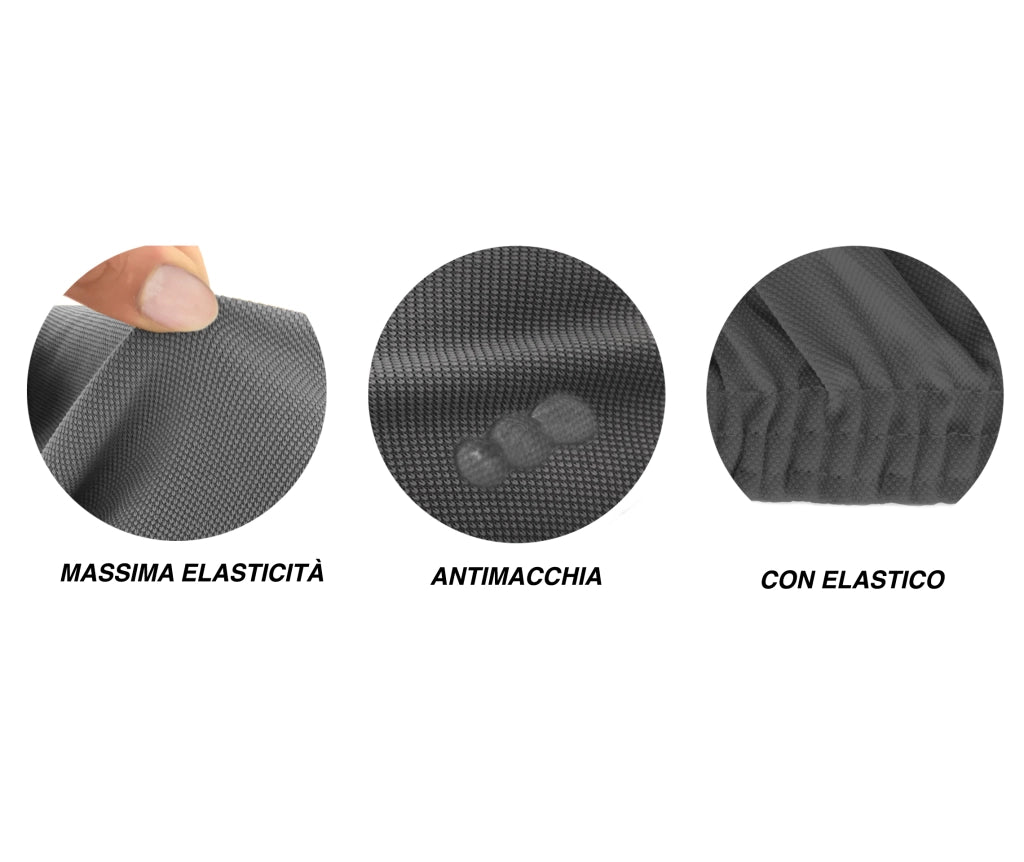 Copritavolo Antimacchia Elasticizzato  In Tinta Unita Copri Tavola Genius - Rotondo - Grigio Sassi 1020