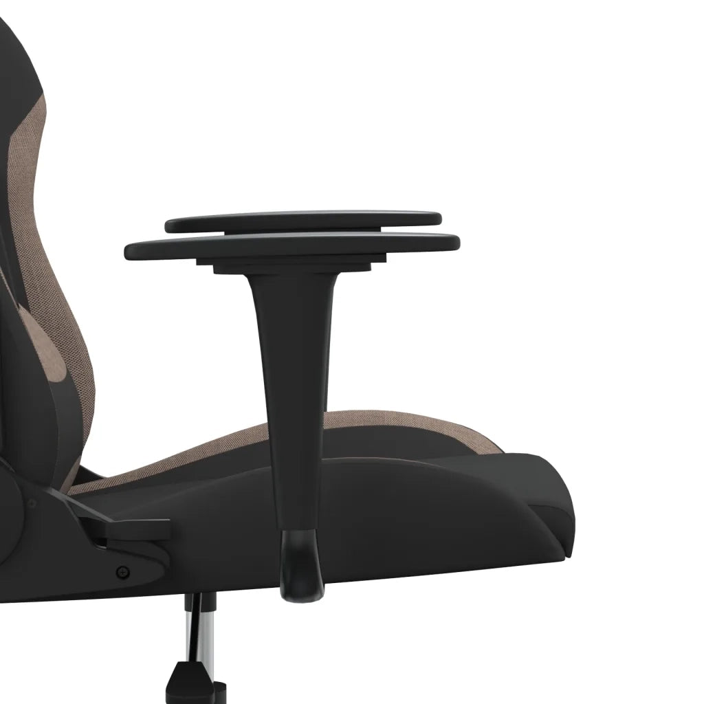 Sedia da Gaming Nero e Tortora in Tessuto 345493