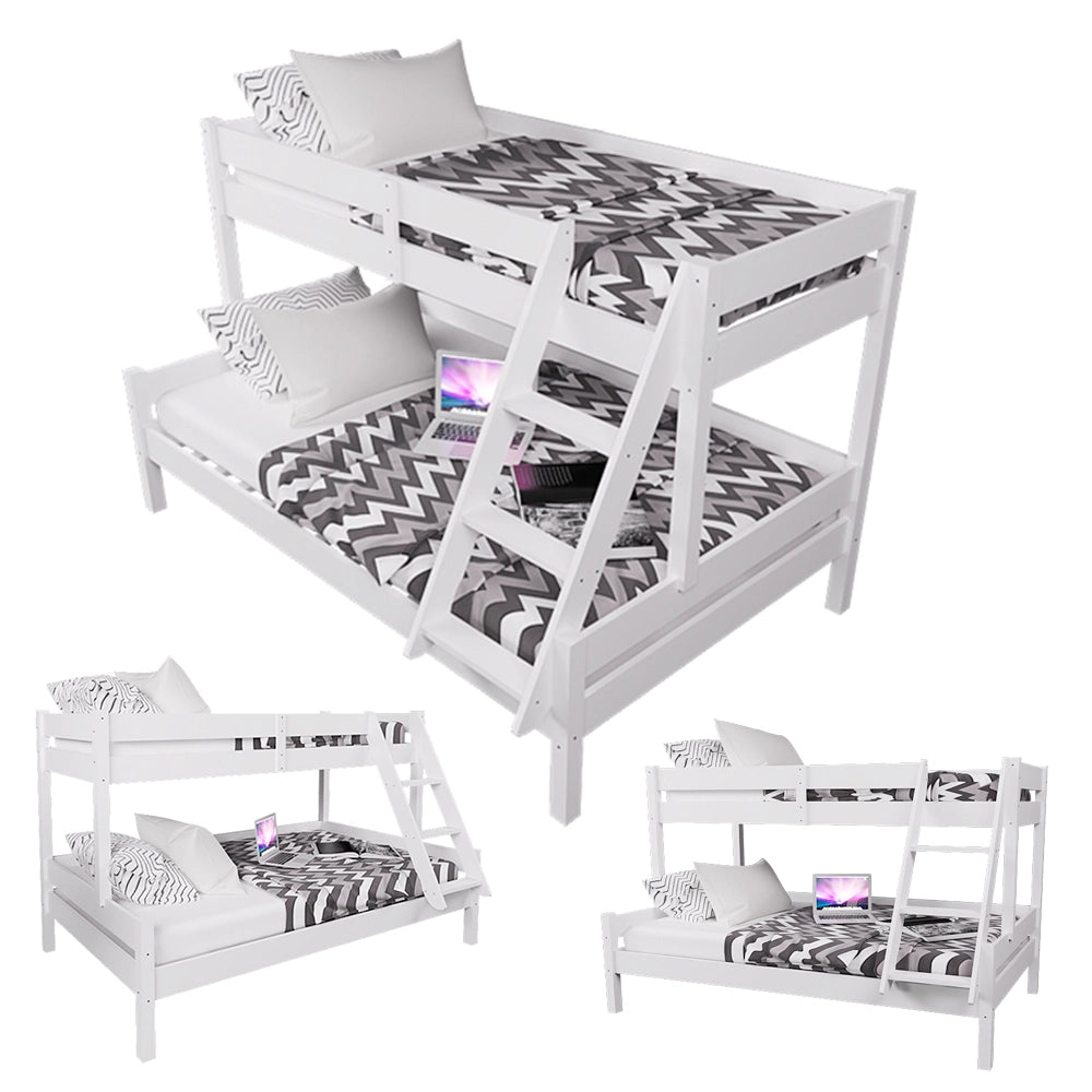 Vitalispa Letto a castello Bianco 120x200 / 80x200 cm