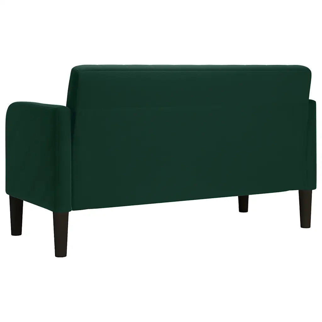 Divano Divanetto-Sofa Verde Scuro 109 cm Velluto