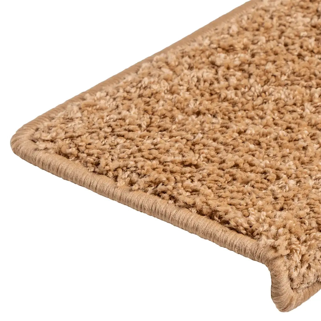 Tappetini per scale 20 pz 65x21x4 cm Beige Bordo rettangolare 3365853