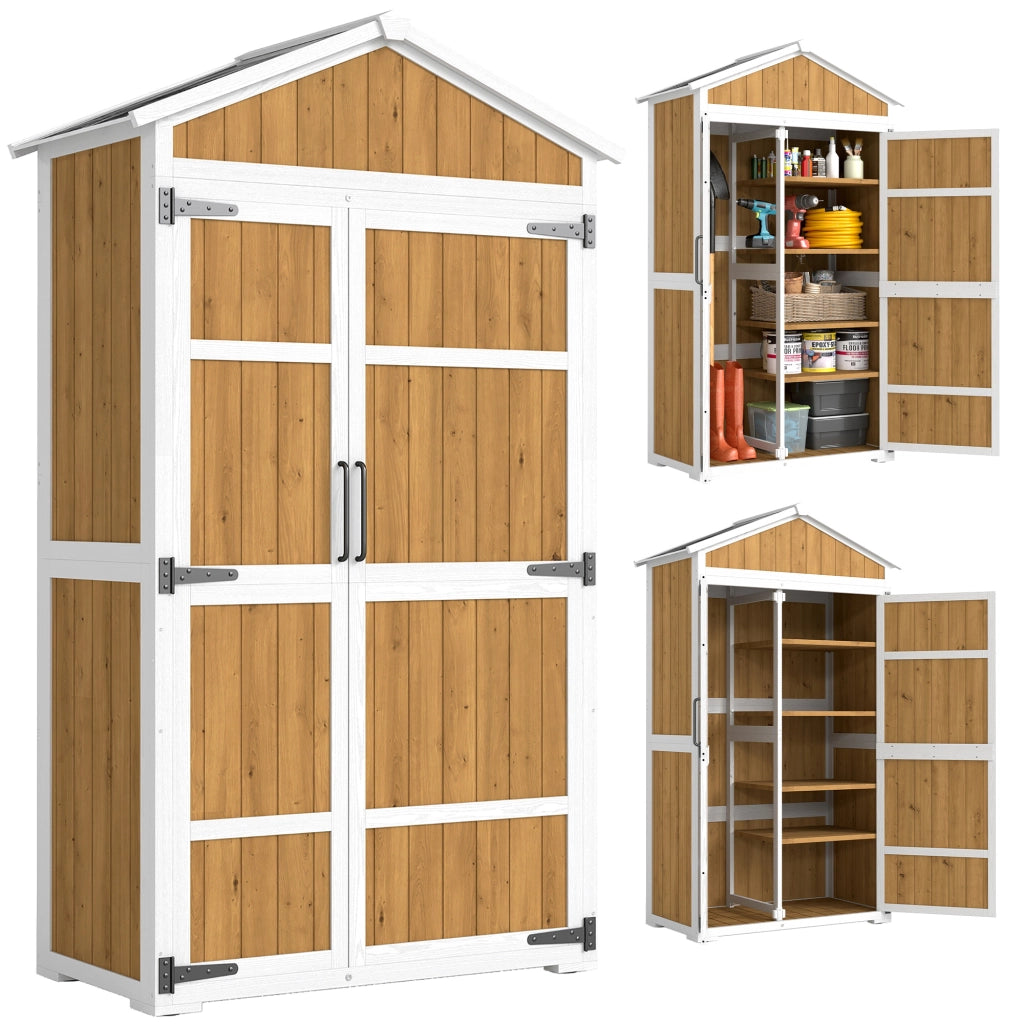 Armadio da Giardino ¨C zephmum ¨C Naturale 105x55x179 cm