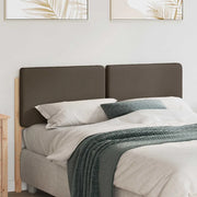 Testiera imbottita-Testiera con Cuscini-Testata Marrone e taupe 140 cm Pino massello 996782