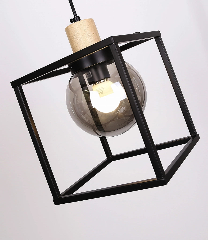 Candellux lampada a sospensione Retro nera E27 Ø19cm
