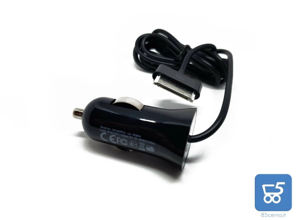 Caricatore IPhone 4 4S iPod da auto 12v e 24v viaggio 5v 1A connettore largo 30 P