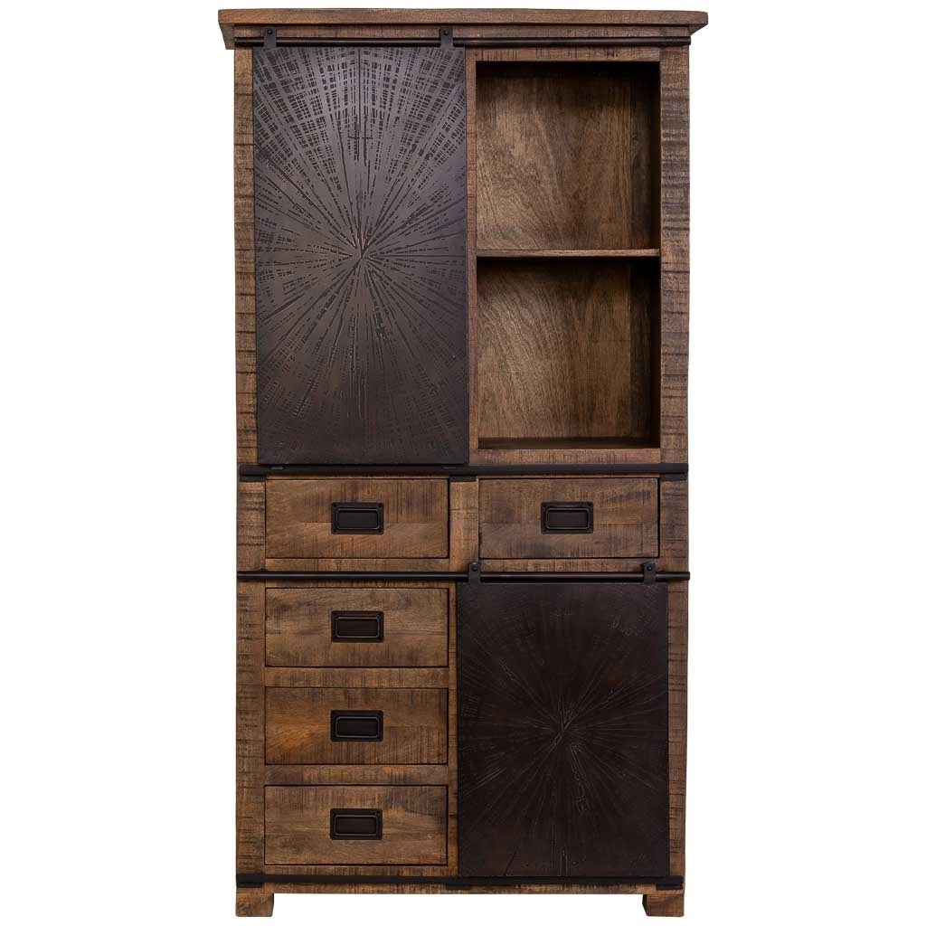 Armadio in legno marrone 100x42x190h cm