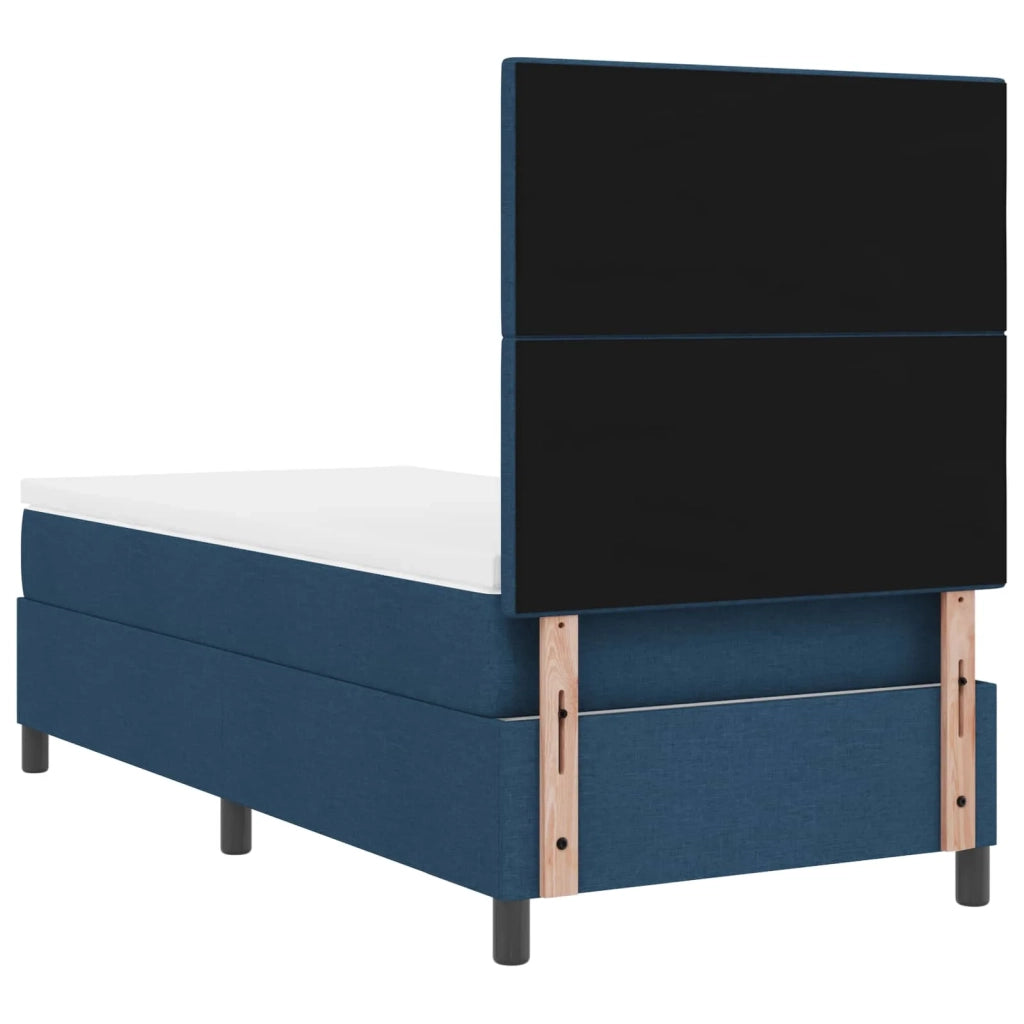 Letto a molle con materasso con led Blu 80 x 200 cm Tessuto