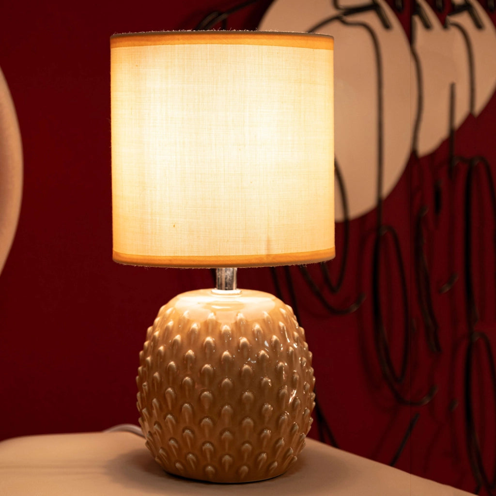 Ketchi, Lampada da Tavolo Necessaria 1 Lampadina, Rosa