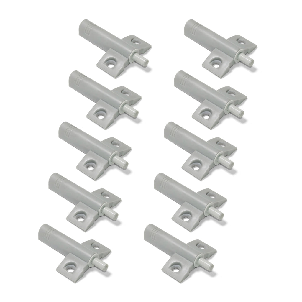 Emuca Pistone per porta a battente Minidamp 2, Chiusura soft, Acciaio, Grigio, 10 u.