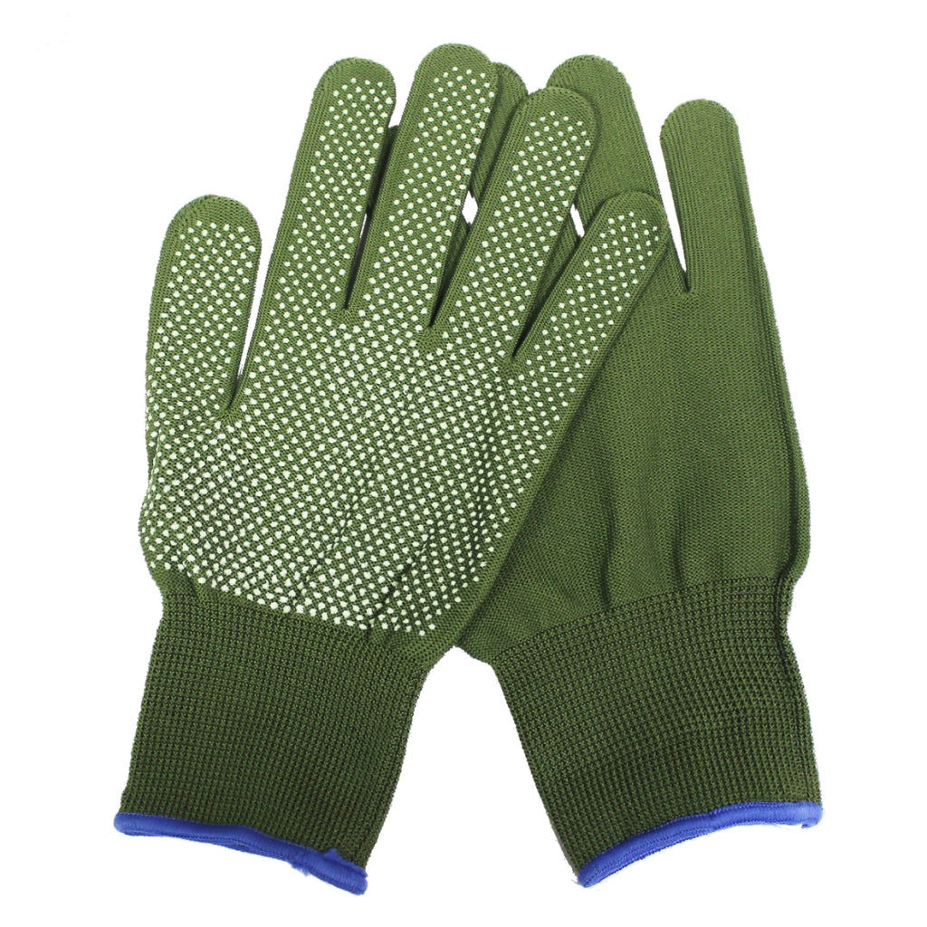 Guanto Poliestere Verde Puntinato