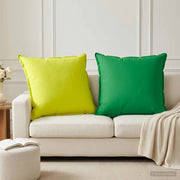 Federa 2 pz HOUTEN Verde 65 x 65 cm Poliestere 921113