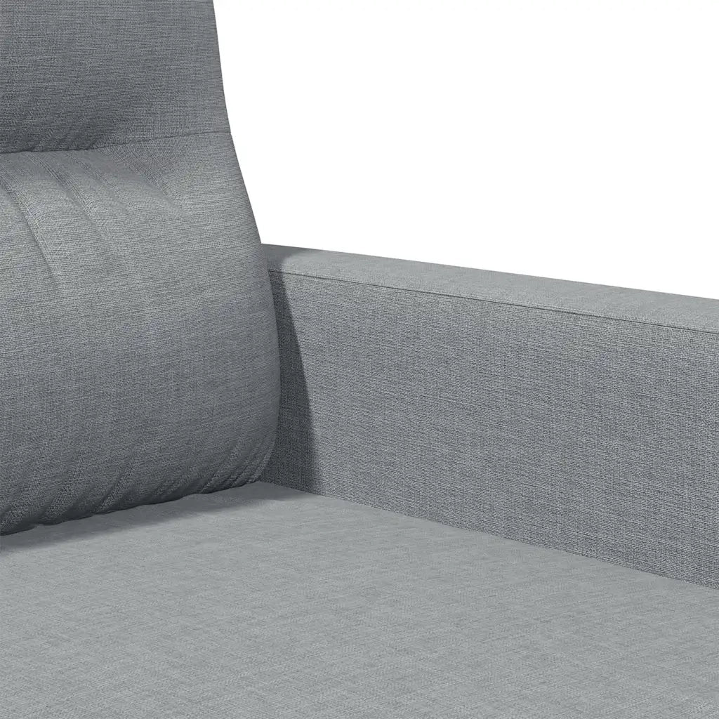 Divano a 2 Posti-Sofa 2 Posti Grigio Chiaro 140 cm in Tessuto 365664