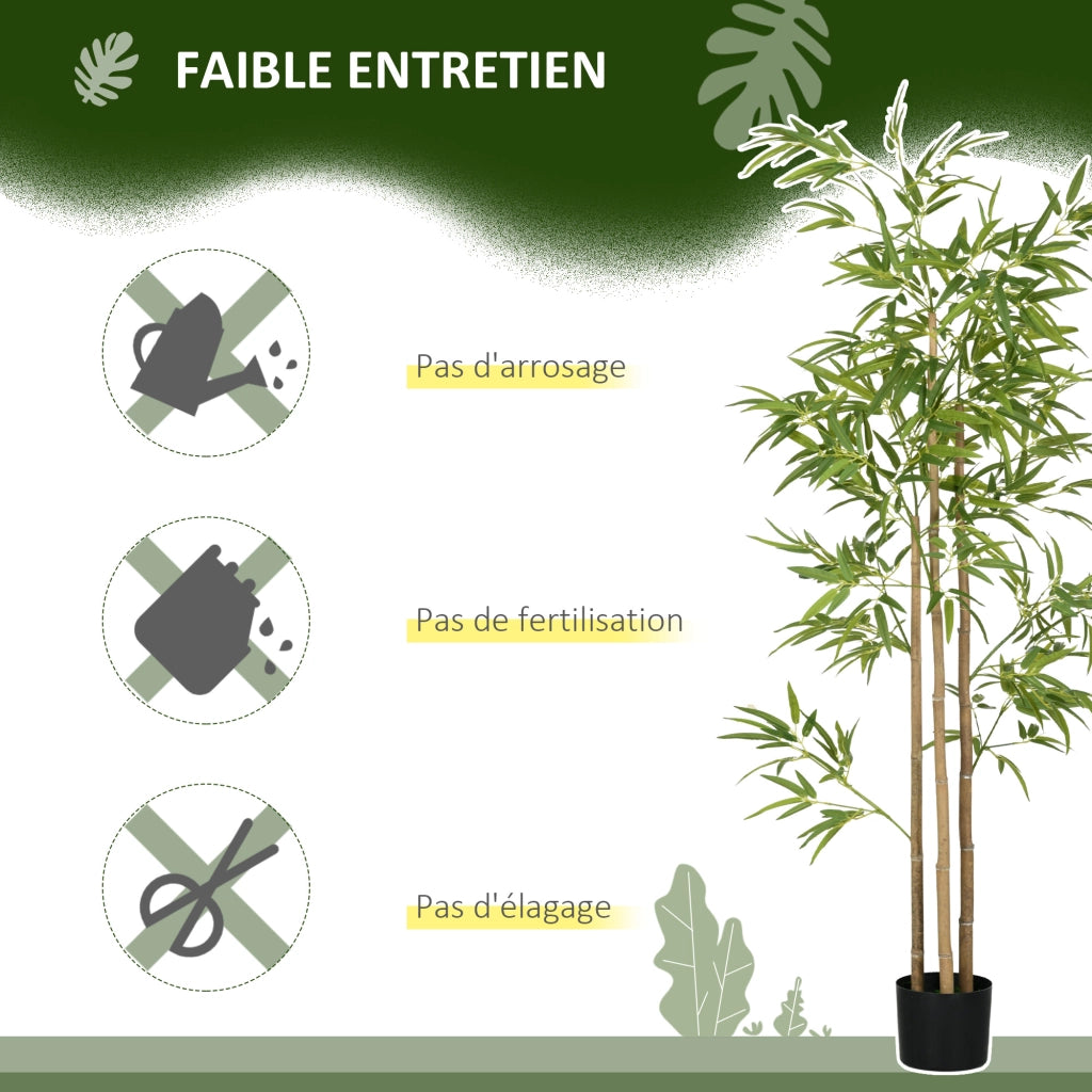 Albero di bamb¨´ artificiale ¨C Minimal ¨C Verde 180 cm con vaso