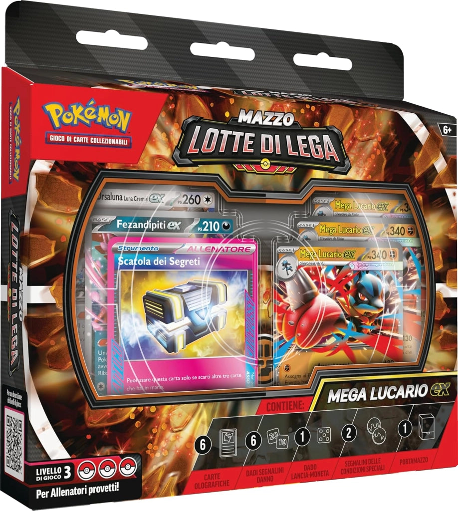 Pokemon: Mazzo Lotte di Lega Mega Lucario-ex del GCC Pokemon (un mazzo di 60 carte pronto per giocare con Mega Lucario-e