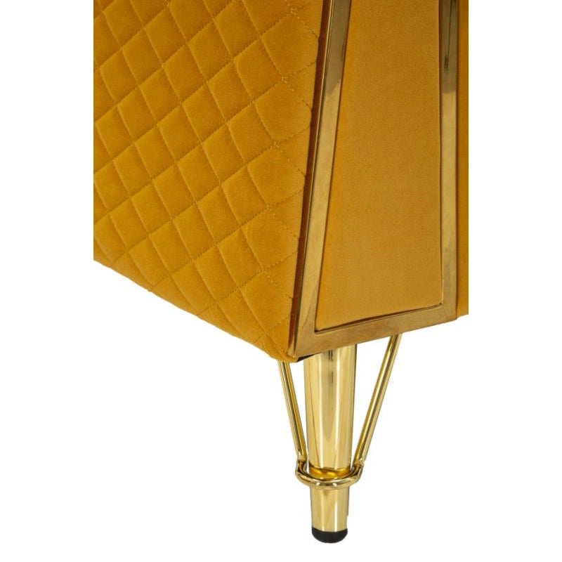 Poltrona Emy Senape Con Cuscino cm 104x83x76