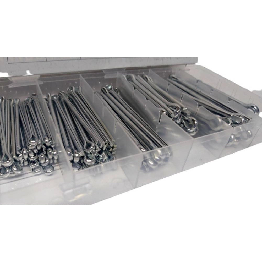 Trade Shop - Set Universale Assortimento Coppiglie 144 Pezzi Perni Fermi Di Sicurezza -