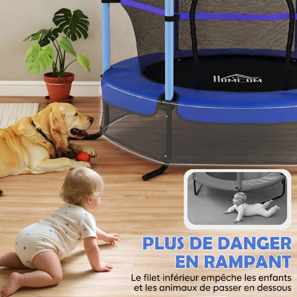 Trampolino Bambini ¨C Minimal ¨C Blu 163x190 cm